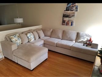 Living spaces L shaped couch