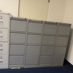 5 Metal 4-Drawer office Filing Cabinets – Pickup in San Diego