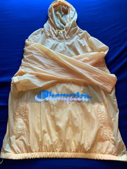yellow champion windbreaker
