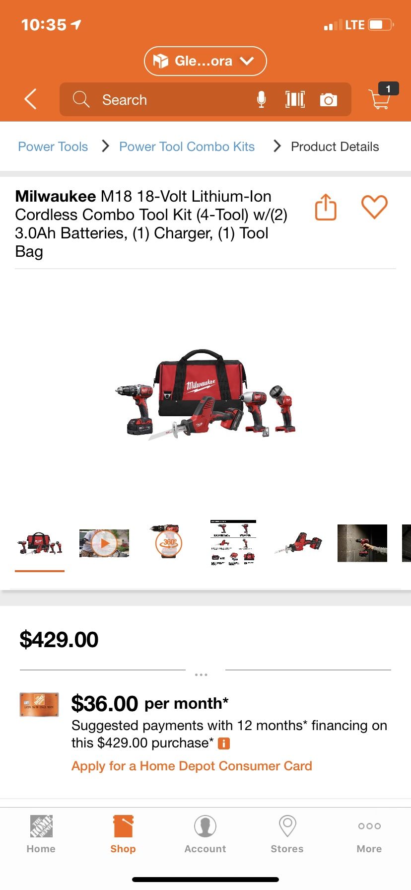 Milwaukee battery tool kit