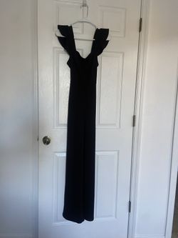 XS Black Romper Stretch Fitted