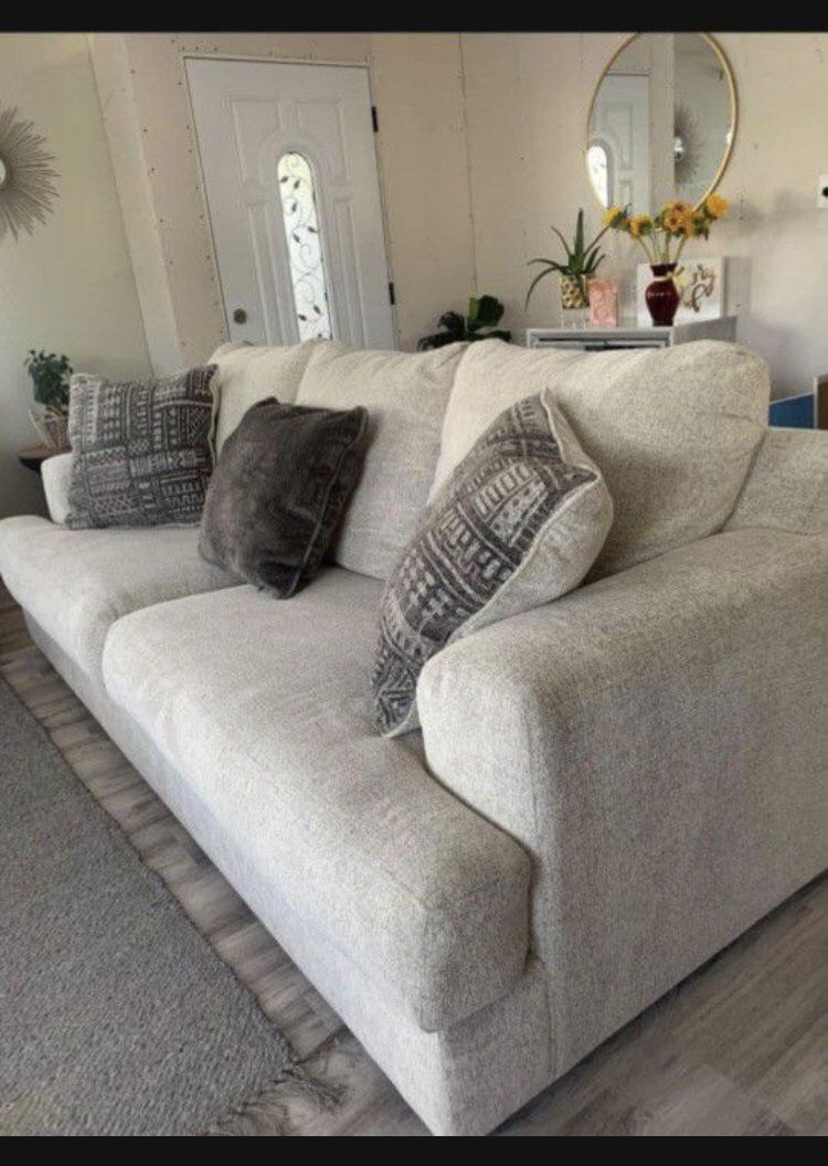 Brand New Soletren Stone Color Sofa And Loveseat π€© Showroom Available ππ»