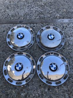 Set Of Four (4) 13” BMW Hubcaps For A Vintage Model 2002