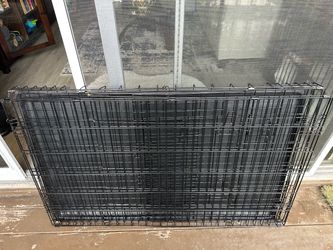 Large dog  crate w/ double door and cover