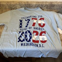 America 250 Year Anniversary  Men’s XL Shirts - 1 from US Capitol- Brand New Unworn - $25 LB $20 Grey