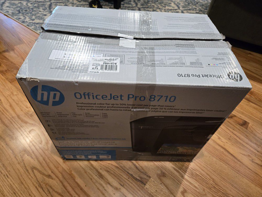 HP Officejet Pro 8710 Printer Open Box