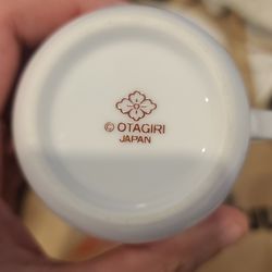 5 Vintage Japan Otagiri Cups & 4 Pfaltzgraff Cappucino Cups