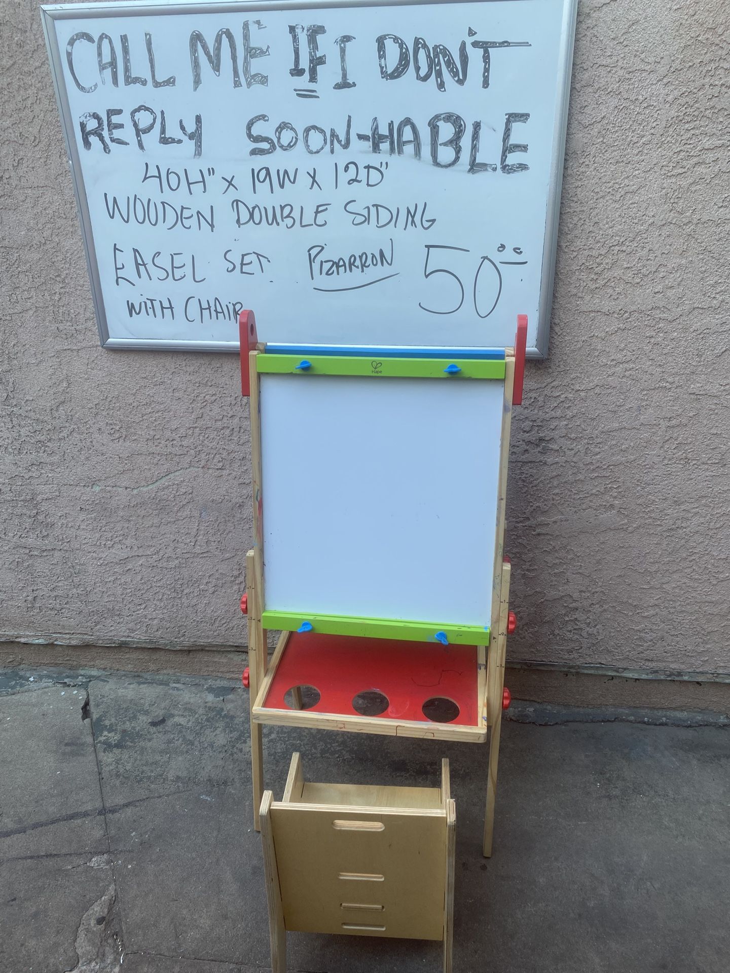 Kids Easel With Chair