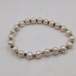 Real Pearls, Sterling Silver 925 Dainty Bracelet