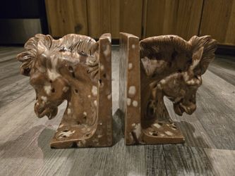 Stunning Antique Horse Bookends