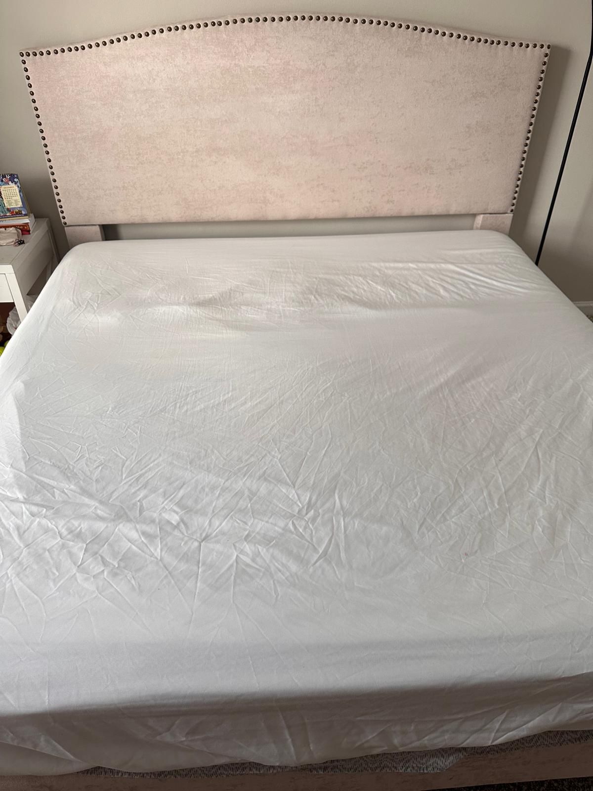 King Bed With Box Spring, Mattress, Bed Frame And Head Board