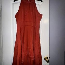 Brandnew Burnt Orange Dress Size Size (Large) 