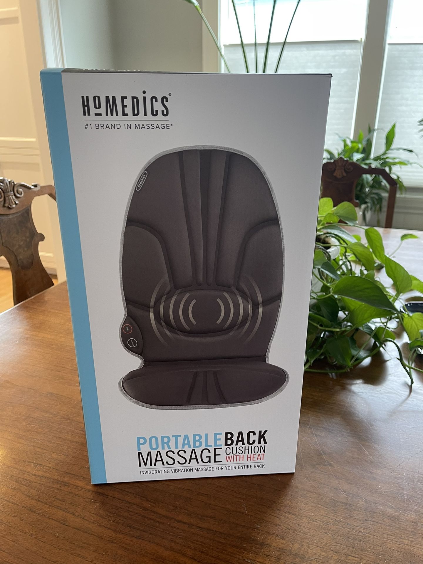 Homedics Portable Back Massage With Heat NEW