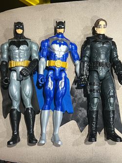 DC comics titans lot of 3 Batman Action 12” Figures Attack Patterson