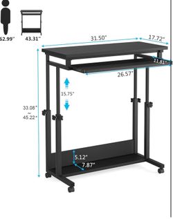 All new mobile stand up desk with wheels