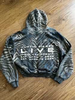 Justin Bieber Skylark Coachella 2026 Zebra Hoodie