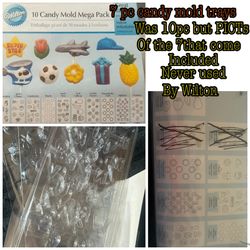 7pc Wilton candy mold trays new! $10