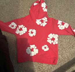 Orange denim tears hoodie