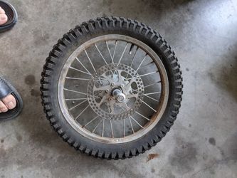 RAZOR DIRT BIKE FRONT ASSEMBLY BENT