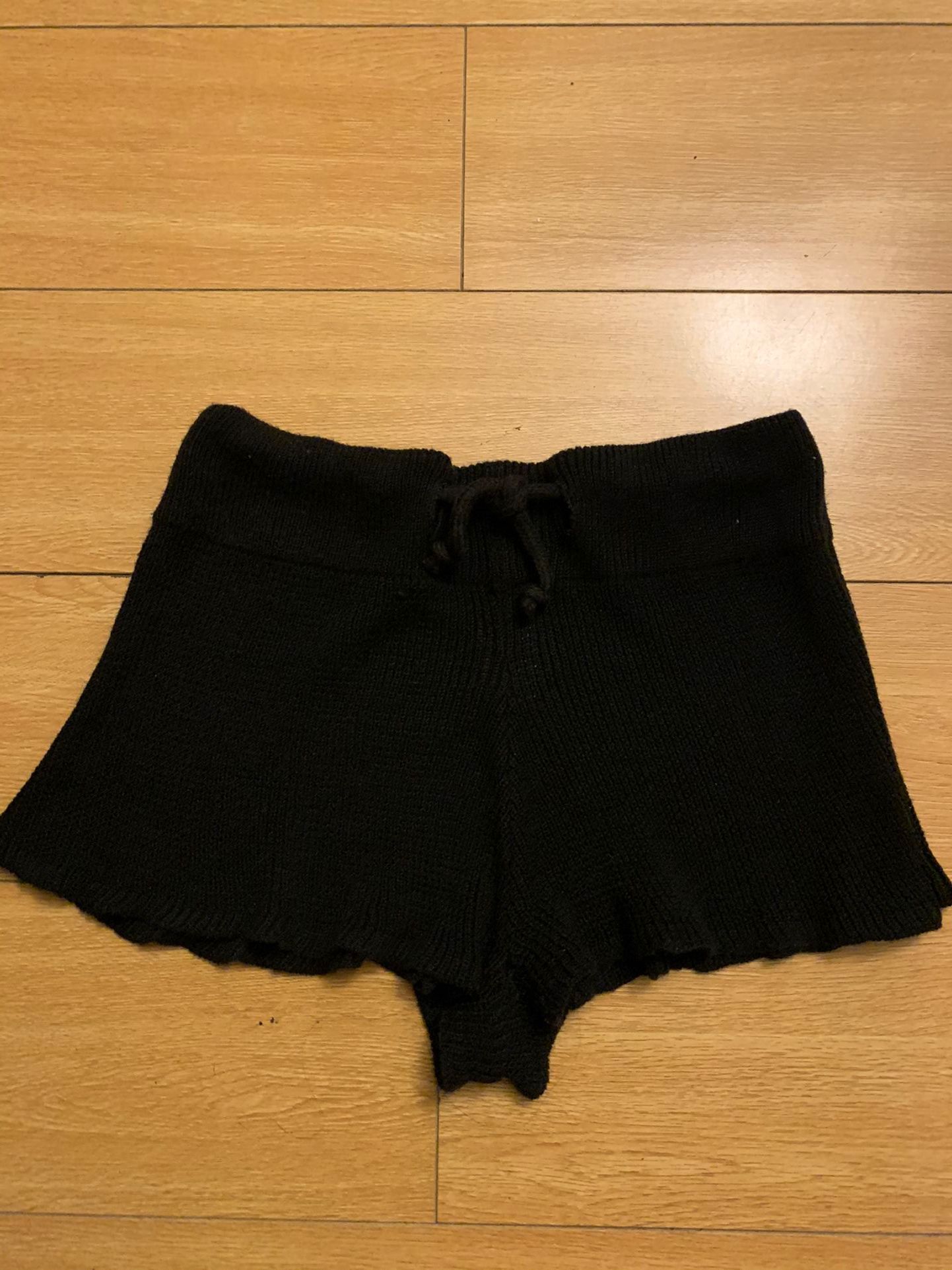 Mirella Dance Shorts size S Black Knit