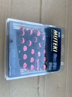 Muteki Super Tuner Closed-ended red lug nut 12x1.25 . 41885R