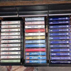 Oldies Cassettes and Cabinet