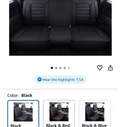 LUCKYMAN CLUB Rear Silverado Seat Covers Fit for 2007-2025 Chevy Silverado Sierra 1 3500 Crew,Double,Extended Cab with Water Proof Faux Leathe