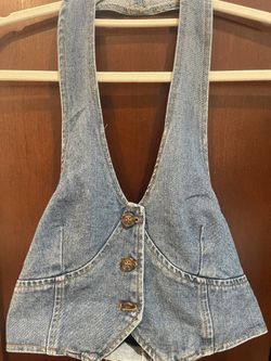 Halter Denim Best Top