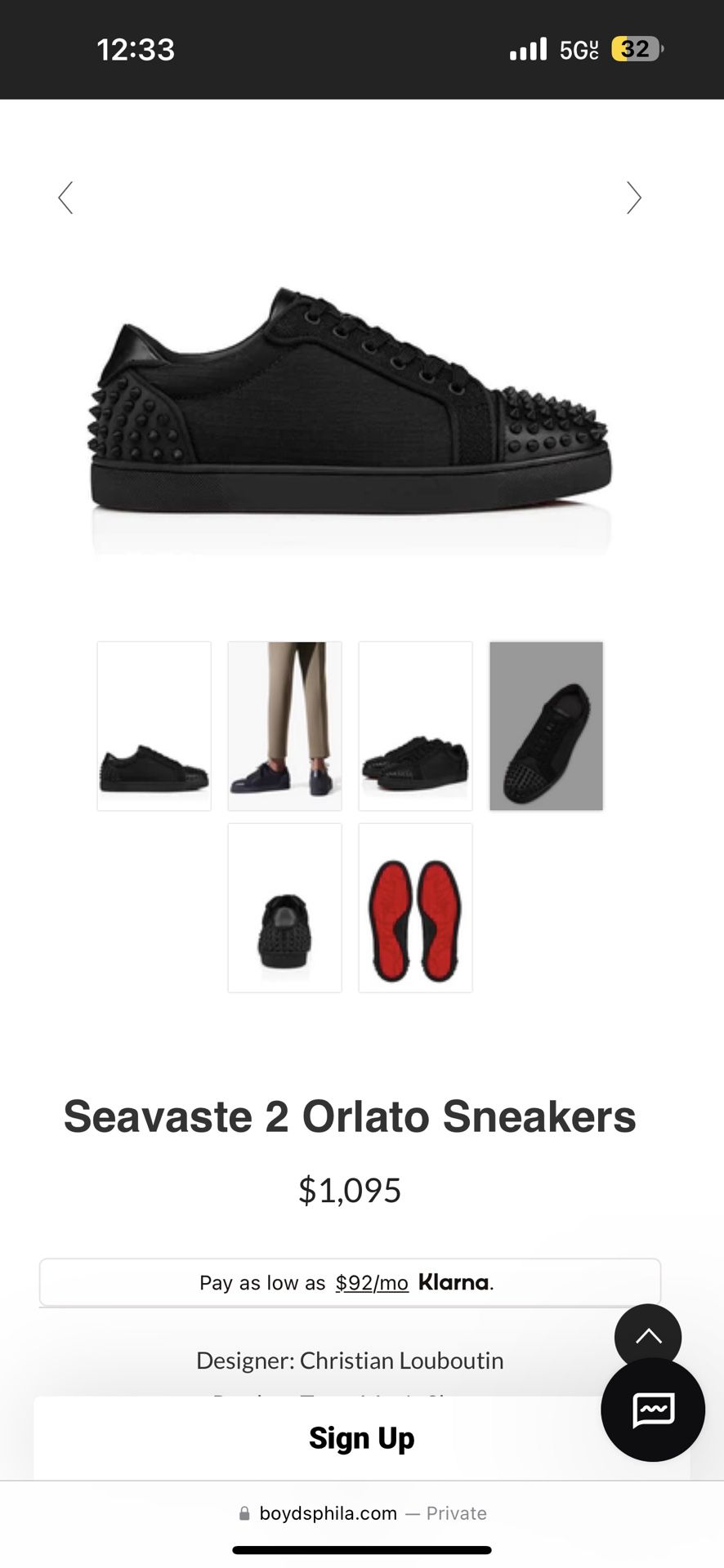 Low Top Christian Louboutin Men Sneaker for Sale in Downey, CA - OfferUp