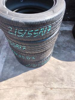 Set of 4 Toyo 215/55R17 Tires