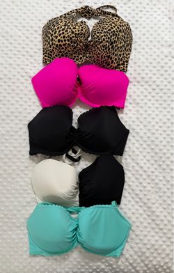 Lot of 5- Victoria Secrets VS Wired swimsuit bra style top bathing suit.