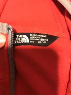 Boys northface hoodie size 10/12