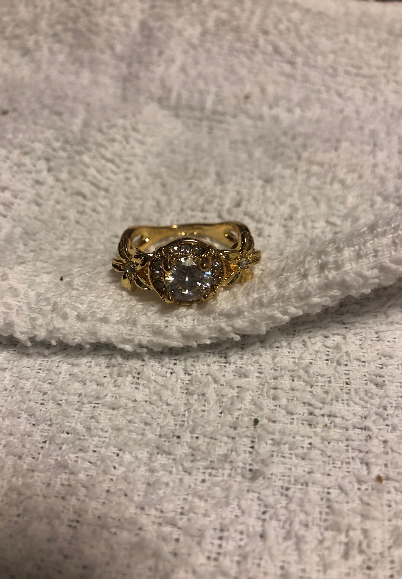 18k gold filled ring size 9