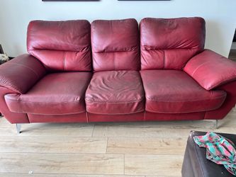 Leather sofa