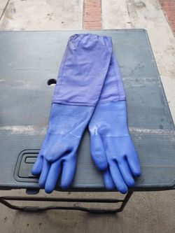 Western safety oil resistant PVC gloves