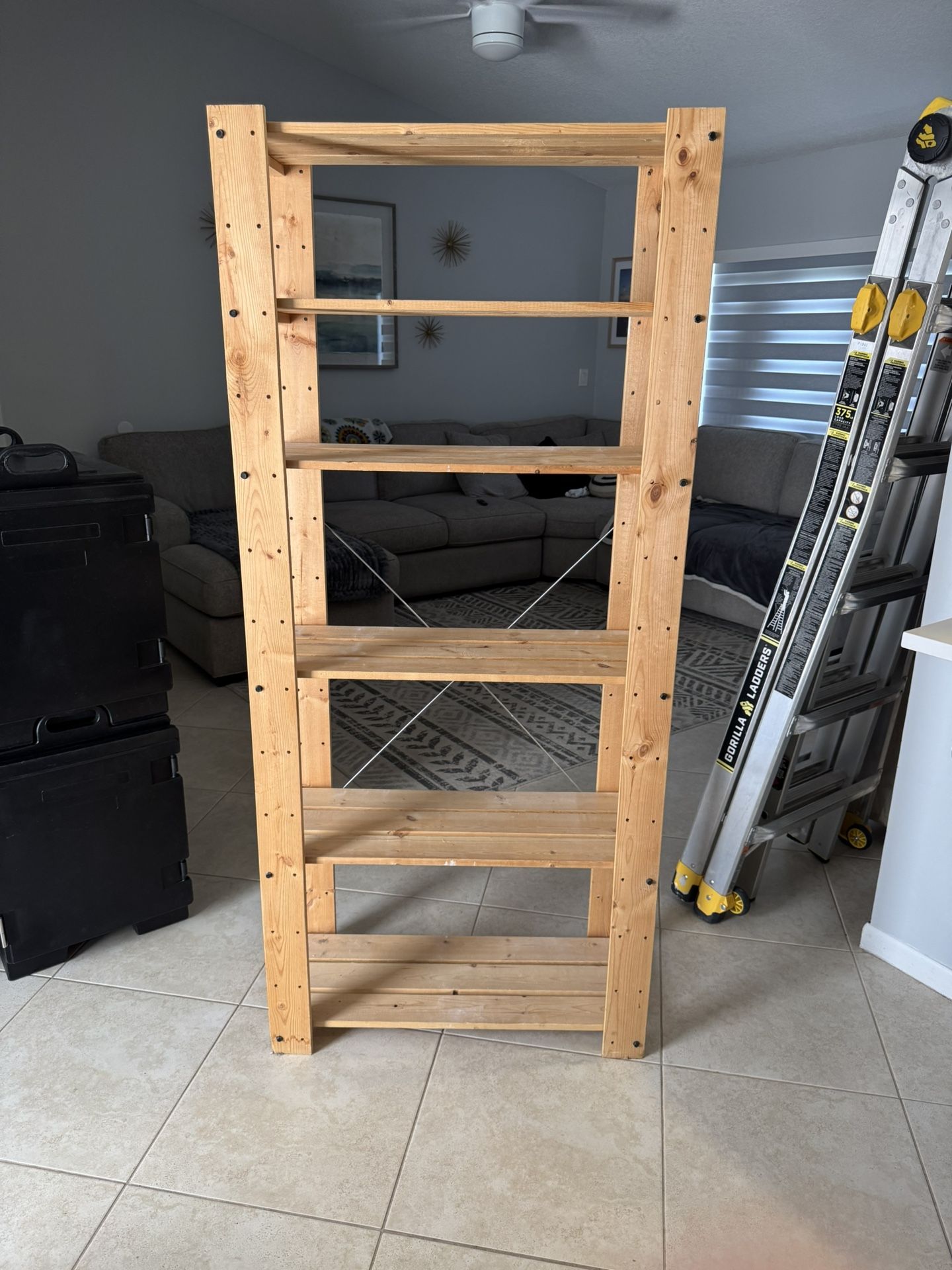 Wood Shelving unit