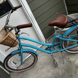 Teal Women’s Beach Cruiser Bike