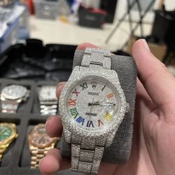 Vvs Moissanite Watch 