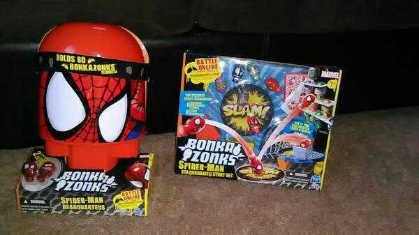 (2) Spiderman Bonka Zonks Toys! Brand New