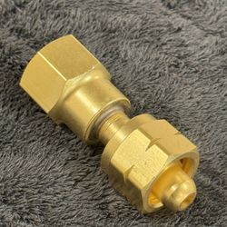 10 Brass Cylinder Adaptors CGA-555 Propane (LqW) To CGA-580 Nitrogen Western 809