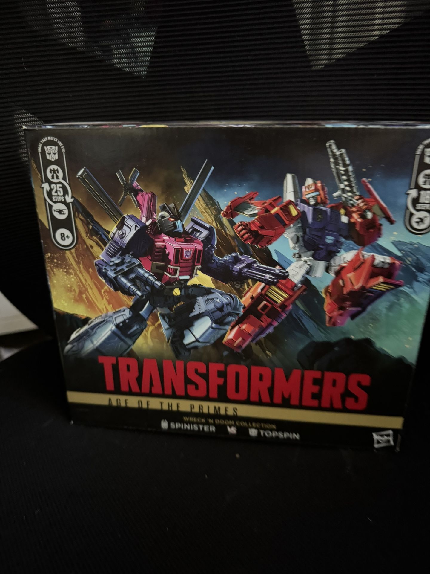 Transformers AOTP Spinister Vs Topspin