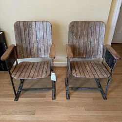 Vintage Theatre/Schoolhouse Chairs