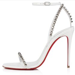 Christian Louboutin White Stud Heels