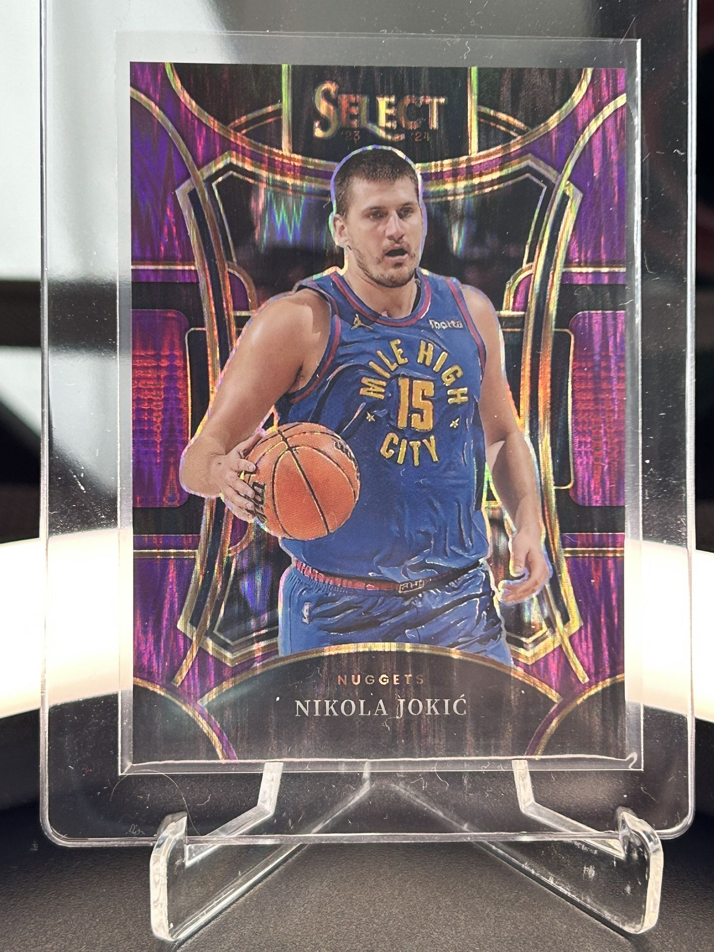Nikola Jokic - Purple Flash Mezzanine 2023 Prizm Select