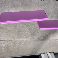 Pink Floating Shelves (Pair)