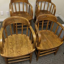 Solid Oak Chairs