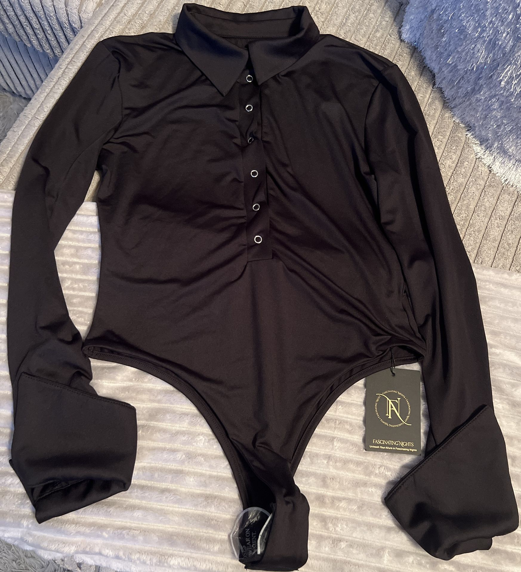 Fascinating Nights Black Bodysuit