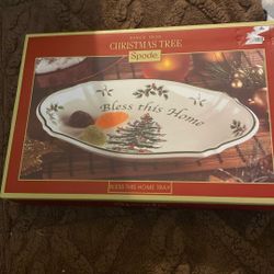 Vintage Spode Christmas Tree Tray 