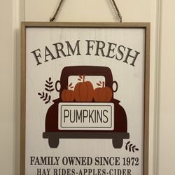 Reversible Wood Sign