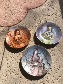 Guy cannier collectors plates - Winter, Spring and Autumn